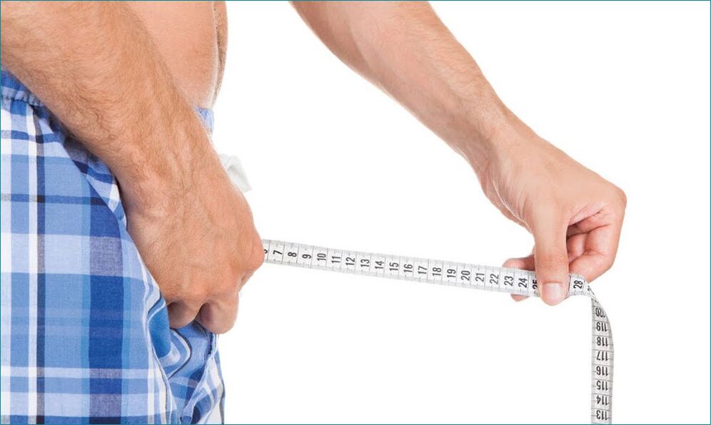 Измерване на дължината на пениса след уголемяване