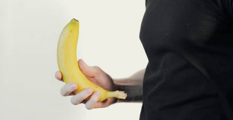 масаж за уголемяване на пениса по примера на банан